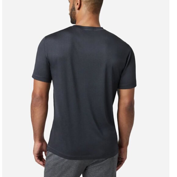 Vuori Mens Tradewind Performance Short Sleeve Tee Shirt 2.0 Black Heather L - Picture 2 of 11